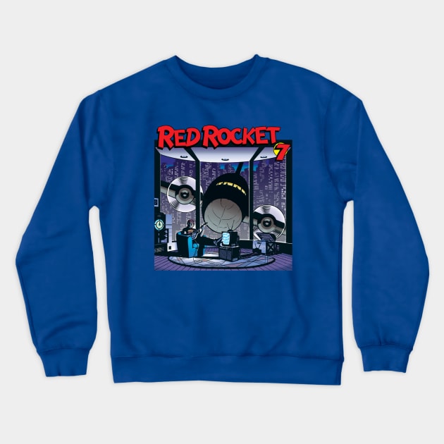 RED ROCKET 7 #7 Crewneck Sweatshirt by MICHAEL ALLRED